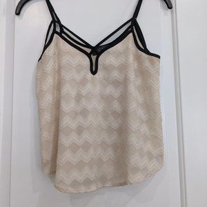 Causal tank top with spaghetti straps